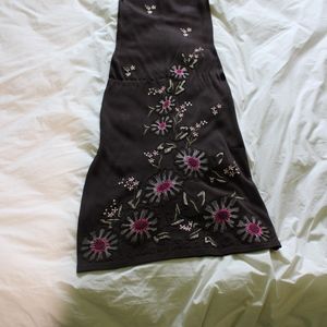 Vintage Oscar de la Renta Mesh Embroidered Dress